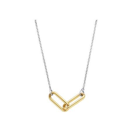 Collier Ti Sento Bicolore en argent et argent plaqué or jaune - Bijouterie Haillot La Seyne Sur Mer Six Fours 83