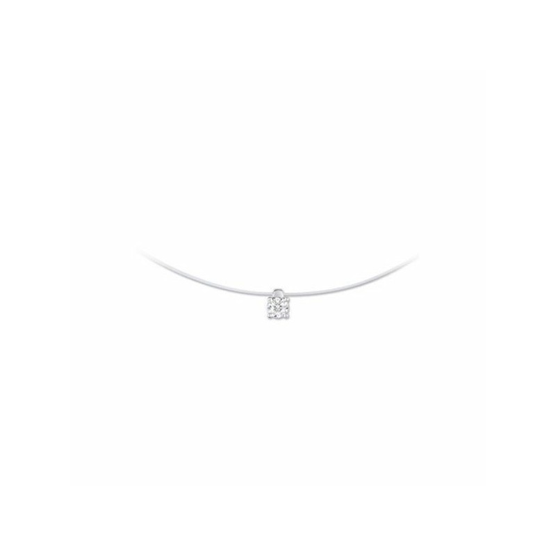 Collier en or blanc et diamant - Bijouterie Haillot La Seyne Sur Mer Six Fours 83