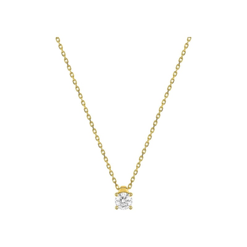 Collier en or jaune et diamant 0.20ct 18k - Bijouterie Haillot La Seyne Sur Mer Six Fours 83