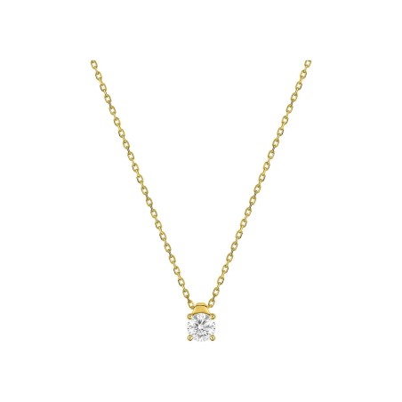 Collier en or jaune et diamant 0.20ct 18k - Bijouterie Haillot La Seyne Sur Mer Six Fours 83