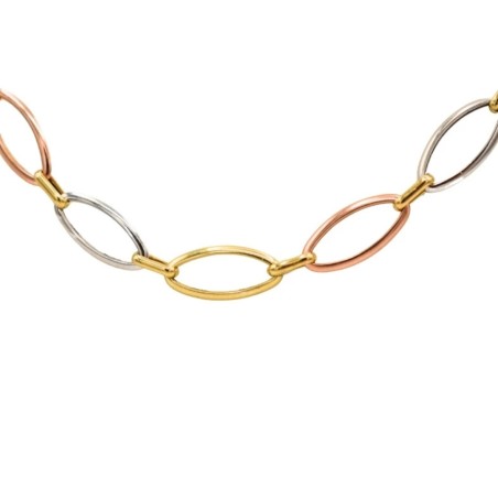 Colliers Tricolore Or 18k - Bijouterie Haillot La Seyne Sur Mer Six Fours 83