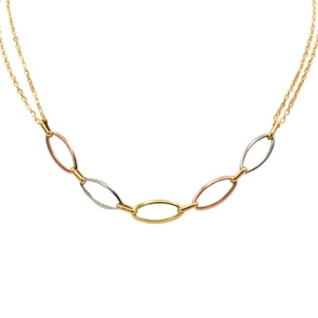 Colliers Tricolore Or 18k - Bijouterie Haillot La Seyne Sur Mer Six Fours 83