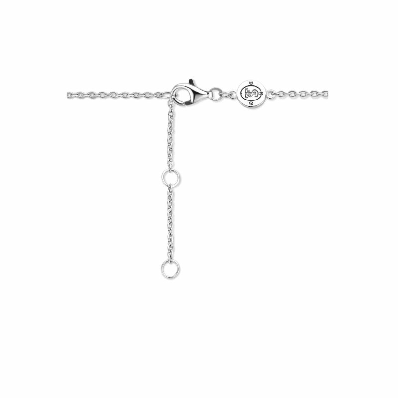 Bracelet Ti Sento en argent rhodié et pierre synthétique bleu foncé, taille carrée - bijouterie haillot la seyne sur mer