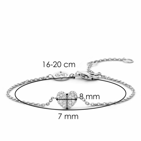 Bracelet Ti Sento en argent rhodié - bijouterie haillot la seyne sur mer