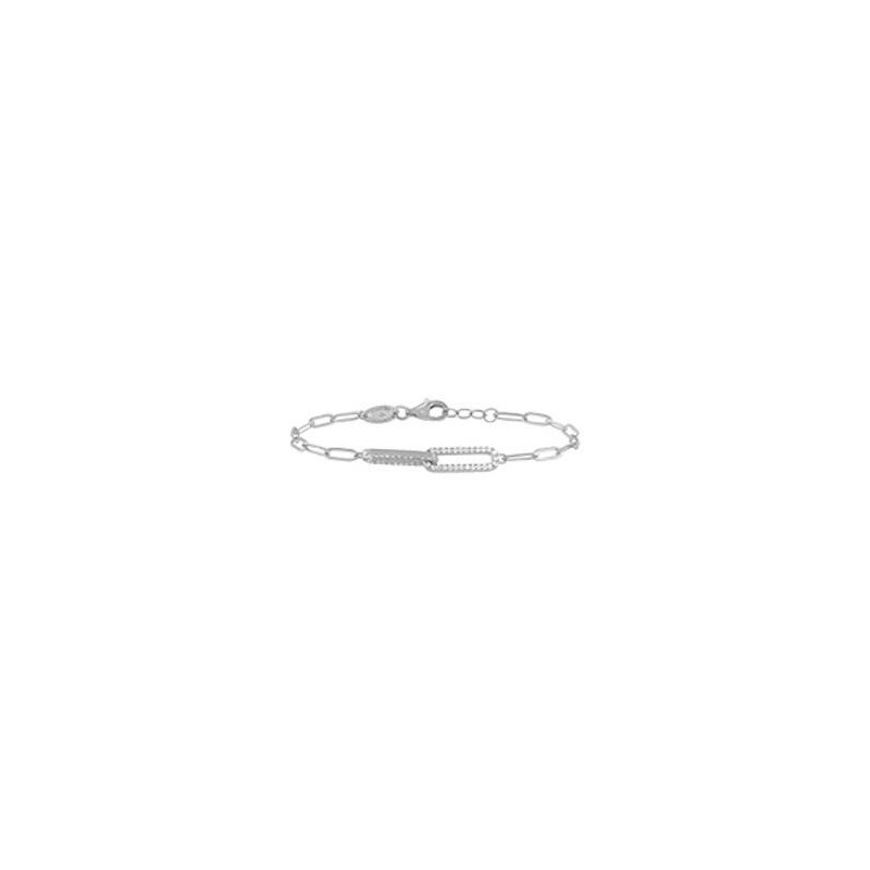 Bracelet Charles Garnier en argent et oxydes de zirconium - bijouterie haillot la seyne sur mer