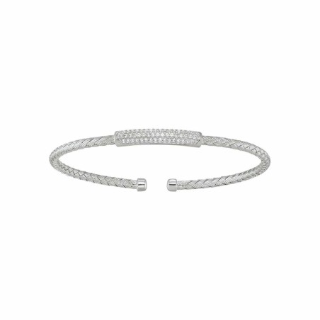 Bracelet Charles Garnier en argent et oxydes de zirconium - bijouterie haillot la seyne sur mer