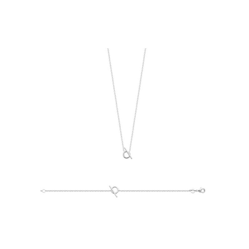 Bracelet en argent rhodié - bijouterie haillot la seyne sur mer