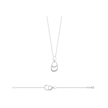 Bracelet en argent rhodié - bijouterie haillot la seyne sur mer