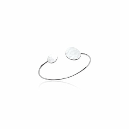 Bracelet jonc en argent rhodié - bijouterie haillot la seyne sur mer