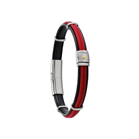 Bracelet Jourdan Bijoux en cuir et acier - bijouterie haillot la seyne sur mer