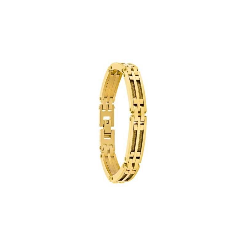 Bracelet Jourdan Bijoux Noir Priam en métal doré - bijouterie haillot la seyne sur mer