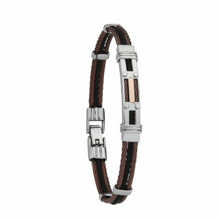 Bracelet Jourdan Bijoux Chabrieres en acier et caoutchouc - bijouterie haillot la seyne sur mer