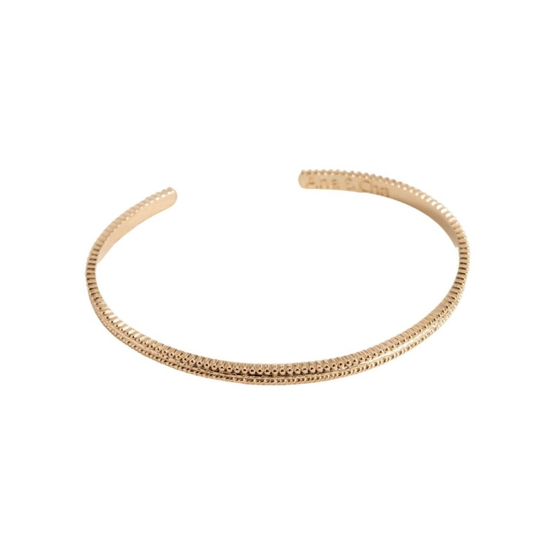 Bracelet jonc Ana & Cha Zoé en plaqué or jaune - bijouterie haillot la seyne sur mer
