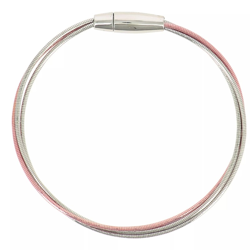 Bracelet Pesavento DNA Spring en argent doré rose et argent rhodié - bijouterie haillot la seyne sur mer