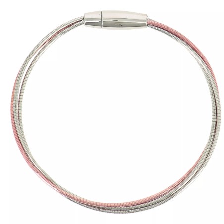 Bracelet Pesavento DNA Spring en argent doré rose et argent rhodié - bijouterie haillot la seyne sur mer