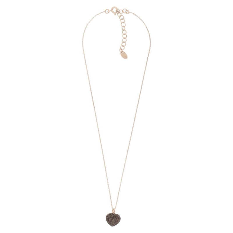 PESAVENTO Polvere Collier rose Coeur polvere marron - bijouterie haillot la seyne sur mer