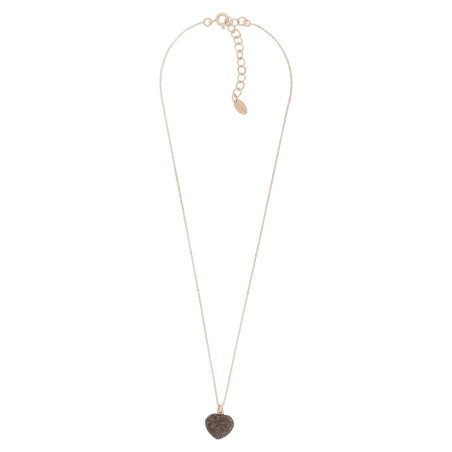 PESAVENTO Polvere Collier rose Coeur polvere marron - bijouterie haillot la seyne sur mer