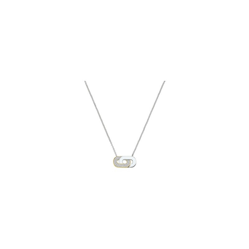 Collier Charles Garnier en argent, argent doré et oxyde de zirconium - Bijouterie Haillot La Seyne sur mer 83