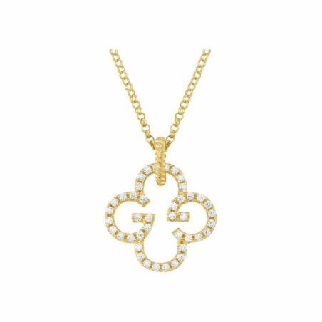 Collier Charles Garnier en argent doré et oxydes de zirconium - Bijouterie Haillot La Seyne sur mer 83