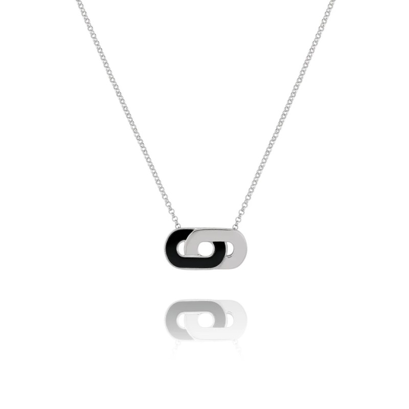Collier argent Agathe noire - Bijouterie Haillot La Seyne sur mer 83