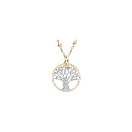 Collier arbre de vie en argent doré - Bijouterie Haillot La Seyne Six Fours 83