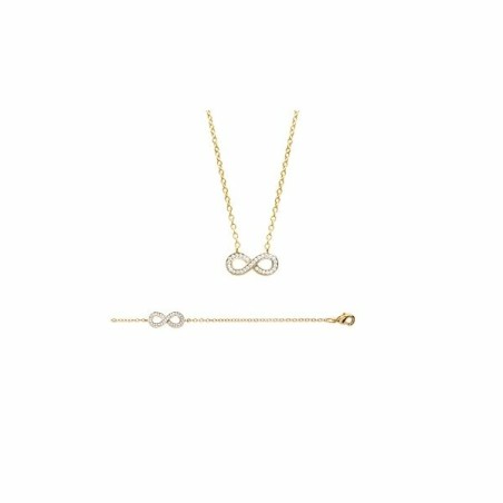Collier en plaqué or Inifni et oxydes de zirconium - Bijouterie Haillot La Seyne Sur Mer Six Fours 83