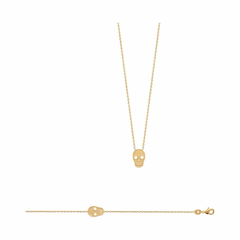 Collier en plaqué or Tête de squelette - Bijouterie Haillot La Seyne Sur Mer Six Fours 83