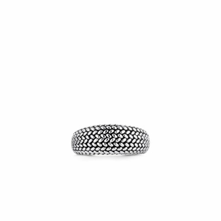 Bague Ti Sento en argent, trois rangs épis - bijouterie haillot la seyne sur mer