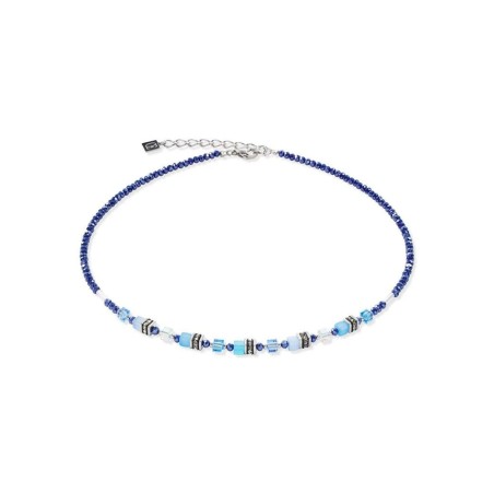 Collier Cœur de Lion en acier, cristaux Swarovski, œil de tigre - Bijouterie Haillot La Seyne Sur Mer Six Fours 83