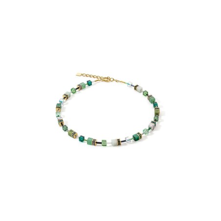 Collier Cœur de Lion GeoCUBE en métal doré, œil de tigre - Bijouterie Haillot La Seyne Six Fours 83