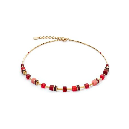 Collier Cœur de lion en métal doré, cristaux, strass et polaris - Bijouterie Haillot La Seyne Six Fours 83