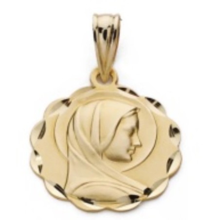 Médaille vierge en or jaune - Bijouterie Haillot La Seyne Sur Mer Six Fours 83