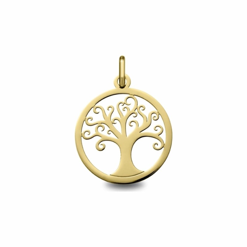 Médaille arbre de vie en or jaune 18k - Bijouterie Haillot La Seyne Sur Mer Six Fours 83