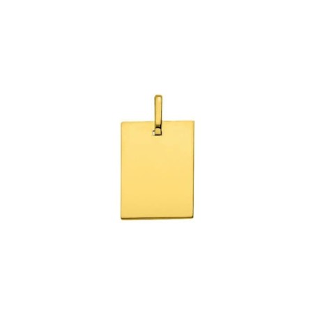 Médaille plaque rectangle petit modèle en or jaune - Bijouterie Haillot La Seyne Sur Mer Six Fours 83