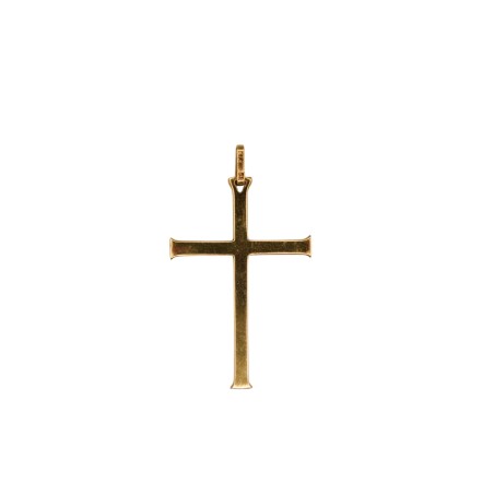 Pendentif Croix Or jaune 18k - Bijouterie Haillot La Seyne Sur Mer 83