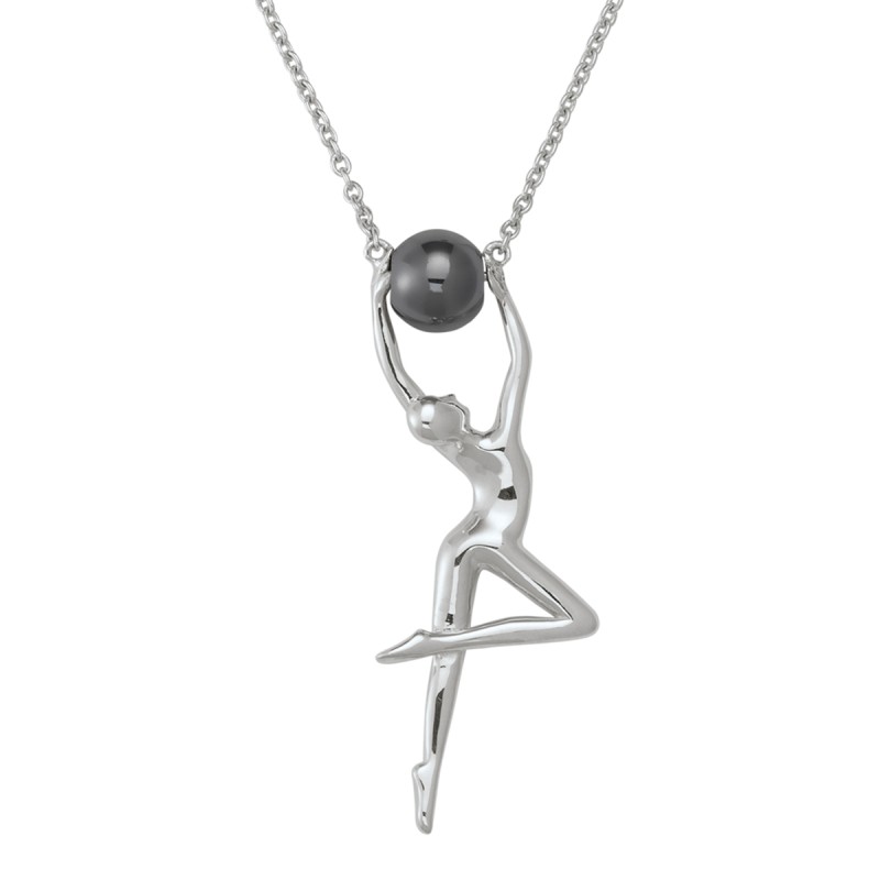 Collier Jourdan Femme Grace Argent Hématite - Bijouterie Haillot La Seyne sur mer 83