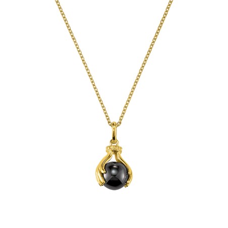 Collier Jourdan Femme Helice Argent Doré Hématite - Bijouterie Haillot La Seyne sur mer 83