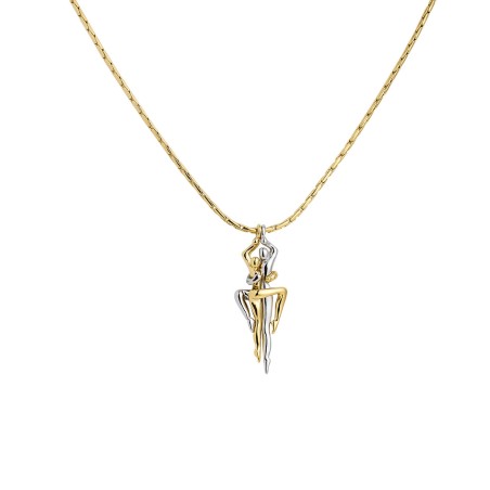 Collier Jourdan Femme Tango Argent Bicolore - Bijouterie Haillot La Seyne sur mer 83