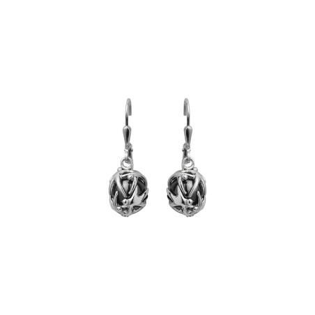 Boucles d'oreilles Jourdan Femme Lantia Argent Hématite - Bijouterie Haillot La Seyne sur mer 83