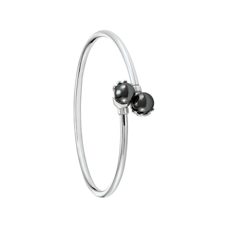 Boucles d'oreilles Jourdan Femme Dualia Argent Hématite - Bijouterie Haillot La Seyne sur mer 83