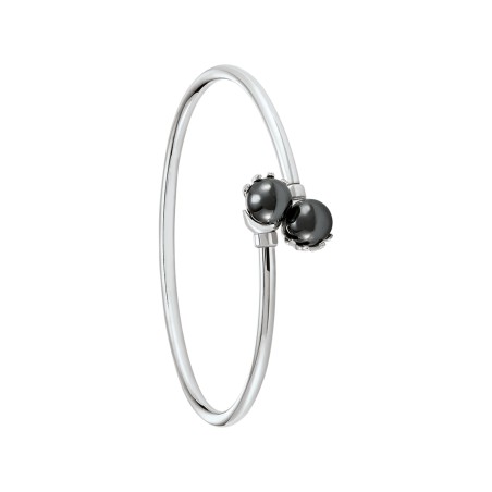 Boucles d'oreilles Jourdan Femme Dualia Argent Hématite - Bijouterie Haillot La Seyne sur mer 83