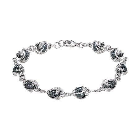 Bracelet Jourdan Femme Telesto Argent Hématite - Bijouterie Haillot La Seyne sur mer 83
