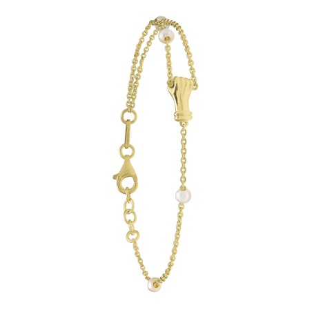 Bracelet Jourdan Femme Manea Argent doré perles d'eau douce - Bijouterie Haillot La Seyne sur mer 83