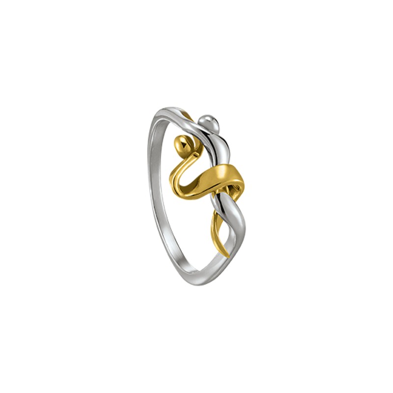 Bague Jourdan Femme Tango Argent doré Bicolore - Bijouterie Haillot La Seyne sur mer 83