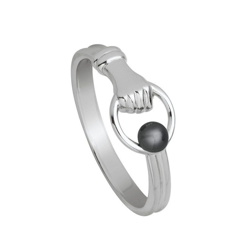 Bague Jourdan Femme Manea Argent hématite - Bijouterie Haillot La Seyne sur mer 83