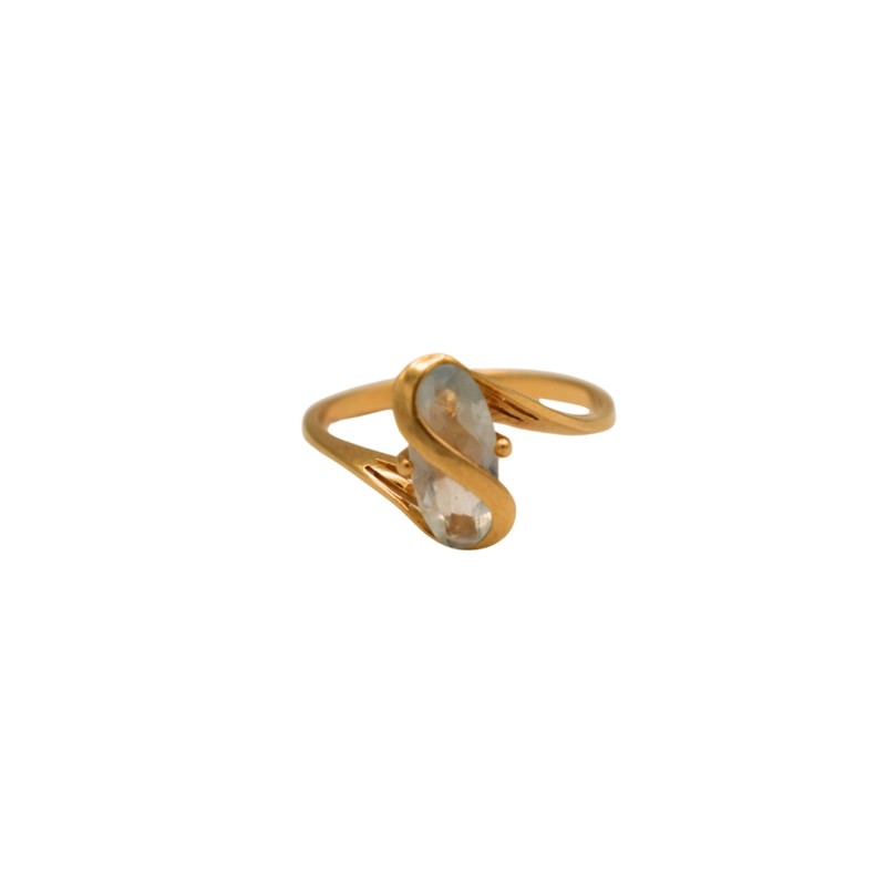 Bague Aigue marine Or 18k - Bijouterie Haillot La Seyne Sur Mer 83