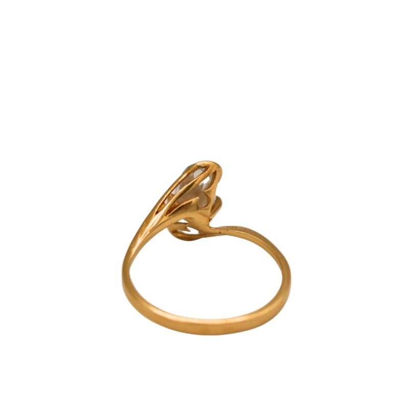 Bague Aigue marine Or 18k - Bijouterie Haillot La Seyne Sur Mer 83