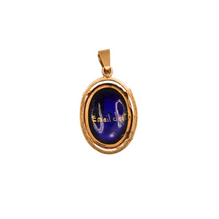Pendentif Vierge Email Or 18k - Bijouterie Haillot La Seyne Sur Mer 83