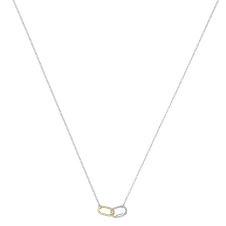 Collier Charles Garnier bicolore, oxydes de zirconium - Bijouterie Haillot La Seyne sur mer 83