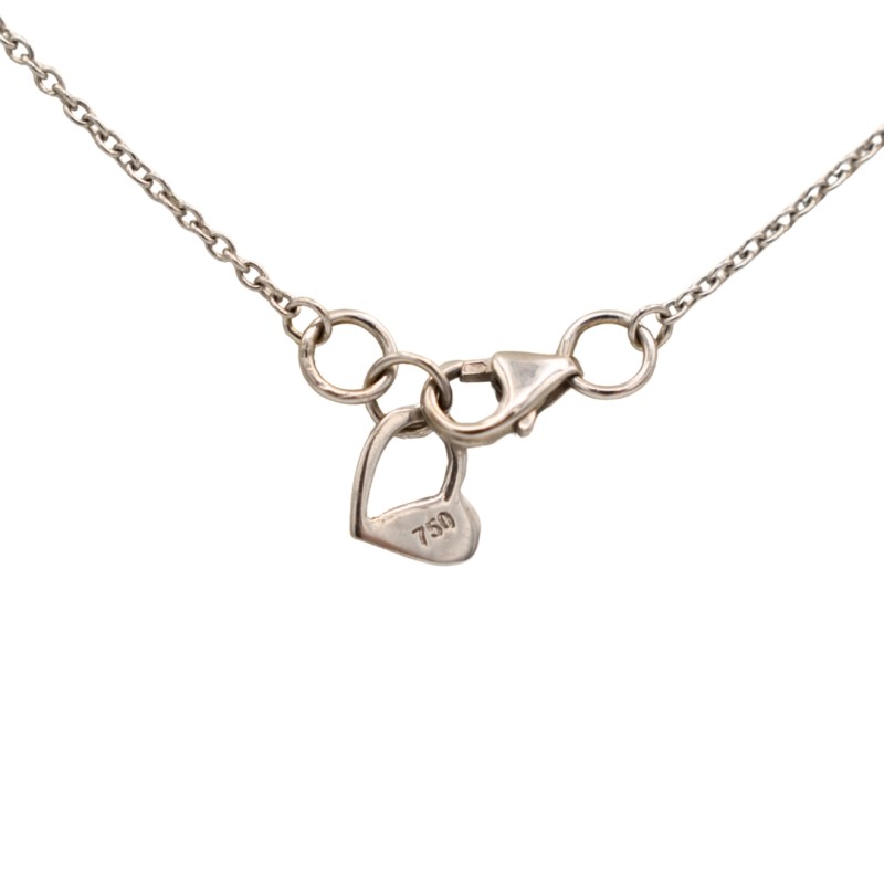 Collier Barette Diamant Or blanc 18k